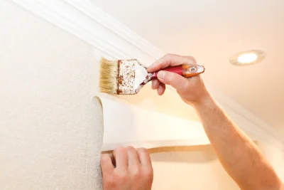 Pose de papier peint à Argelouse — revêtements muraux et toiles de verre